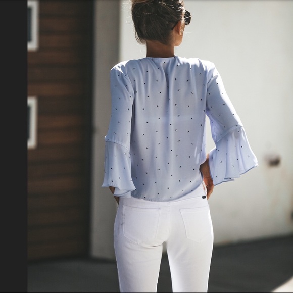 1 Left! 🦋Tie-Front Flutter Top🦋 - Picture 2 of 6